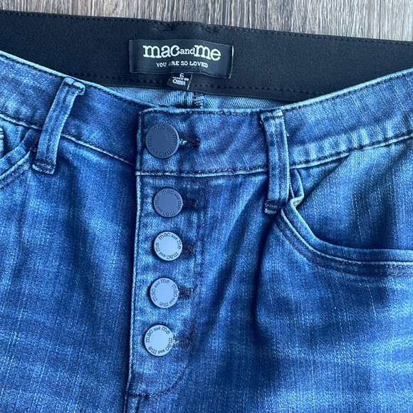 NWT Mac and Me Button Fly Boyfriend Jeans 👖 - Picture 2 of 8